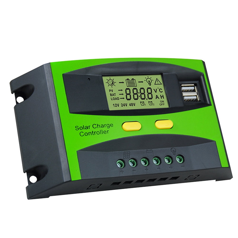 Milisten Solar Charge Controller Solar Controller Green 1Pcs 6.7x3.5x1.7in