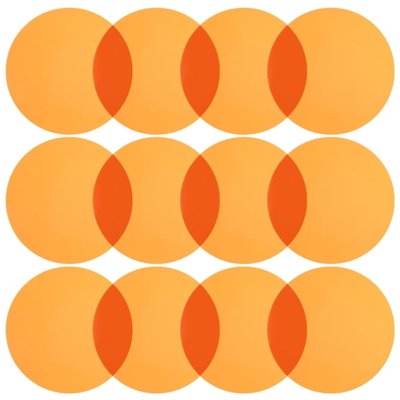 Milisten 20Pcs Orange Adhesive Light Diffuser Film Sheets for Even Light Distribution and Ambient Glow