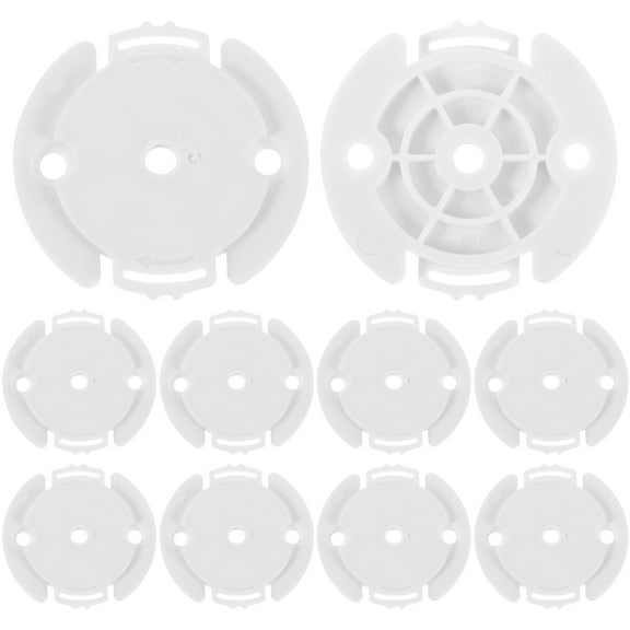Milisten 20Pcs Durable Plastic Round Camera Bracket with Easy Installation for Indoor Use
