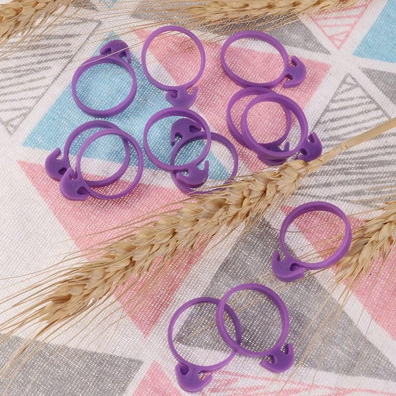 Milisten Purple Icing Bag Sealing Rings for , 24Pcs