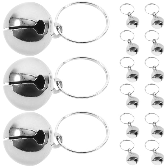 Milisten Crafting Bells Round Metal Bell Pendants 24Pcs 0.6X0.5In