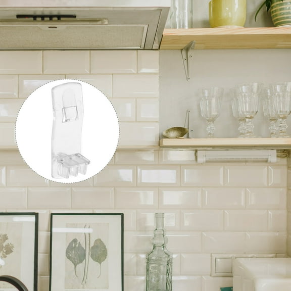 Milisten Locking Shelf Pegs Transparent Plastic 25pcs Storage Organizer