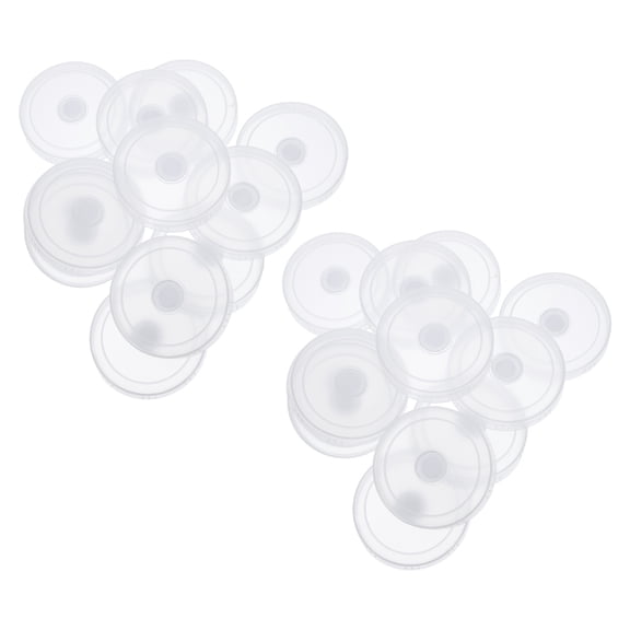 Milisten Mason Jar Plastic Sprouting Lid, Transparent PP, Efficient Ventilation, Easy Monitoring, 28Pcs