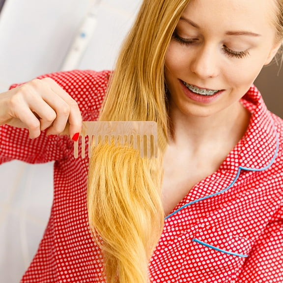 Milisten 2Pack Handheld Comb for Salon Use Anti Static Eliminate Knots and ABS Material 5 03X2 36X0 12In