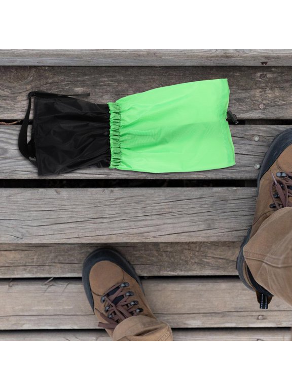 2Pcs Outdoor Waterproof Leg Gaiters for Climbing Sand Snow Protection with Adjustable Fit