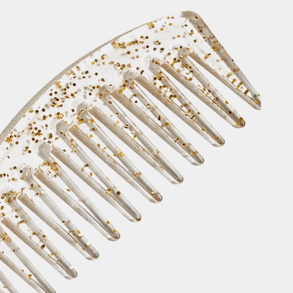 Milisten Wide Tooth Comb Set, Beige Plastic, Anti-Static for Curly and Wet Hair, 2Pcs