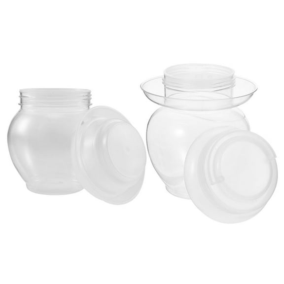 Milisten 2Pcs Convenient Pickle Holders for Kitchen Use Clear Storage Containers 14.50X14.50X16.00in
