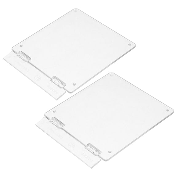 Milisten 2Pcs Transparent Air Conditioner Switch Cover Protective Thermostat Panel for Home Water Heating System