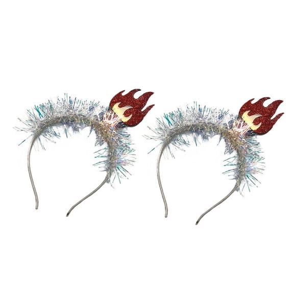 Milisten Celebration Headbands Lightweight Multi-Color Statue of Liberty Torch for Party 2Pcs