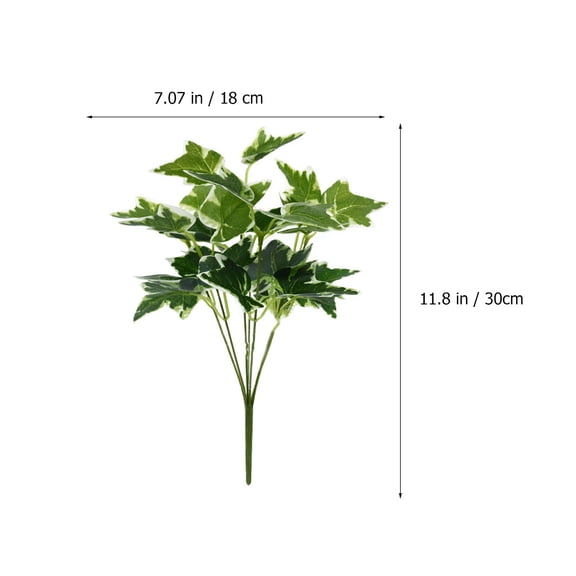 Milisten 2-Pack Artificial Green Leaf Branches for Home, Office, Wedding, Party, and Event Decoration