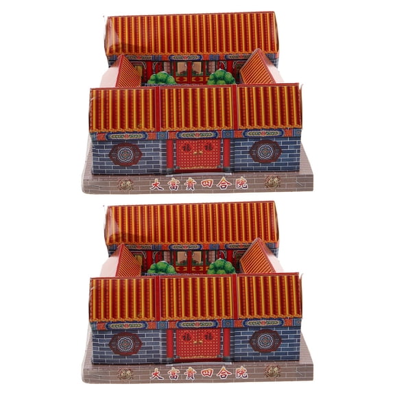 Milisten Cultural Symbol Ghost Paper House Fine Details Traditional Use Multi-Color 2Pcs