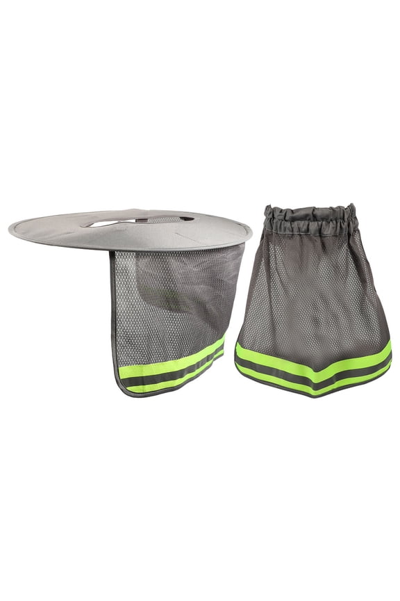 Adjustable Brim Hard Hat Sunshade Grey Cooling Lightweight for Outdoor 2Pcs