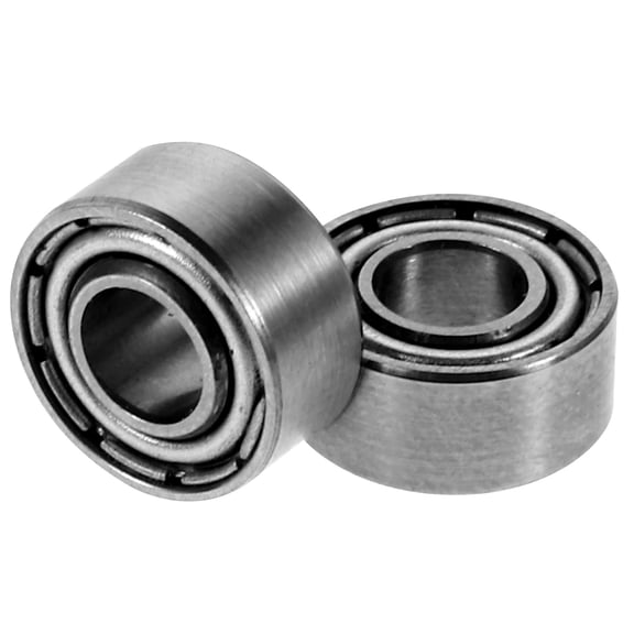 Milisten 2Pcs High Load Capacity Deep Groove Ball Bearings for Automatic Watch Rotator Plated Silver