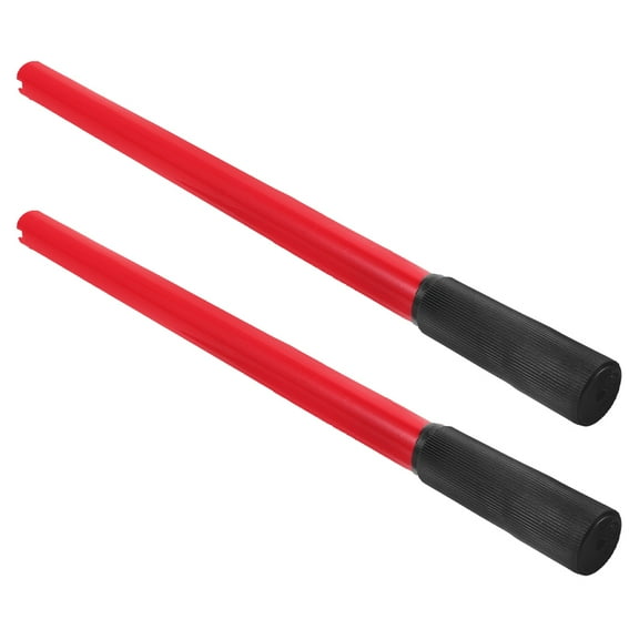 Milisten 2Pcs Red Hydraulic Jack Handle Extension Steel Rod for Trailer Floor Jack Accessories