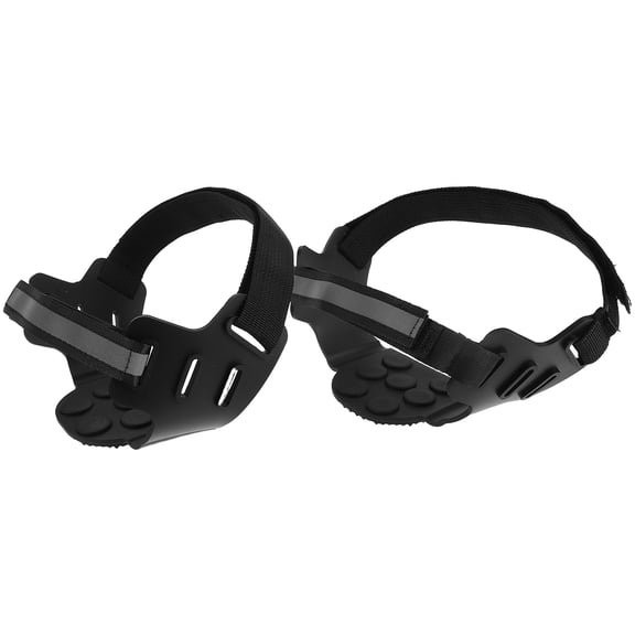 Milisten 2Pcs Ice Cleats for Shoes and Boots with 7 Pin Spikes Enhanced Traction and Reflective Safety Outdoors