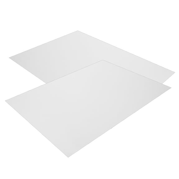 Milisten 2Pcs Industrial Aluminum Sheet Metal Plates Silver for Versatile Home Projects