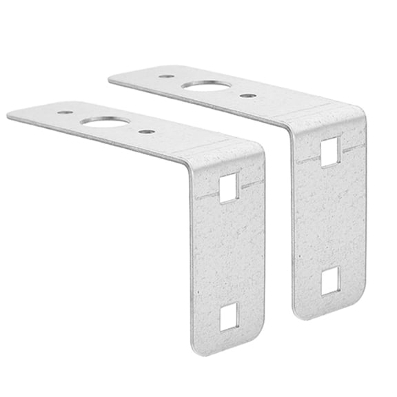 Milisten 2Pcs L Shaped Trailer Tail Light Bracket Plated Silver Metal with Weatherresistant Construction