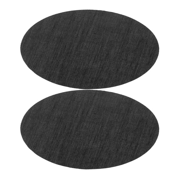 Milisten 2Pcs Lighting Protective Cover Black Round Diffuser Panel for Home Downlight Replacement