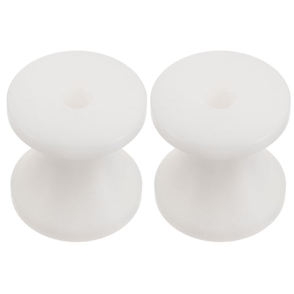 Milisten 2Pcs Marine Anchor Bow Roller in White Nylon for Smooth Boat Anchor Release and Retrieval