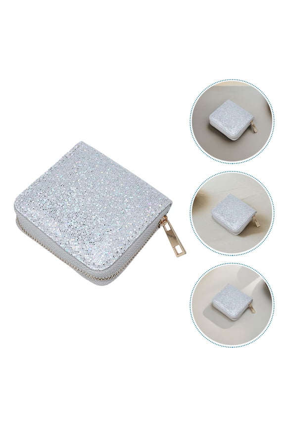 2Pcs Modern Zip Wallet Women Small Card Wallet For Daily Essentials