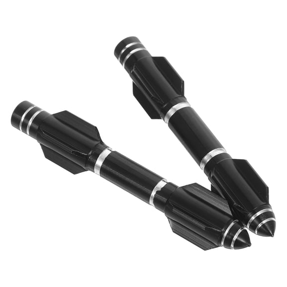 Milisten 2Pcs Motorcycle Brake Lever Kit Black Aluminum Alloy Handlebar Levers for Replacement and Enhanced Stability