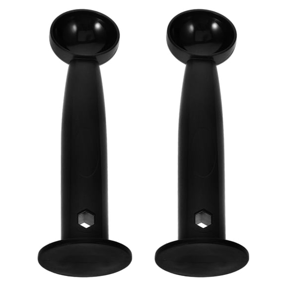 Milisten 2-Piece Black Coffee Tamper and Scoop Set for Consistent Espresso Grind Pressure and Perfect Coffee Making