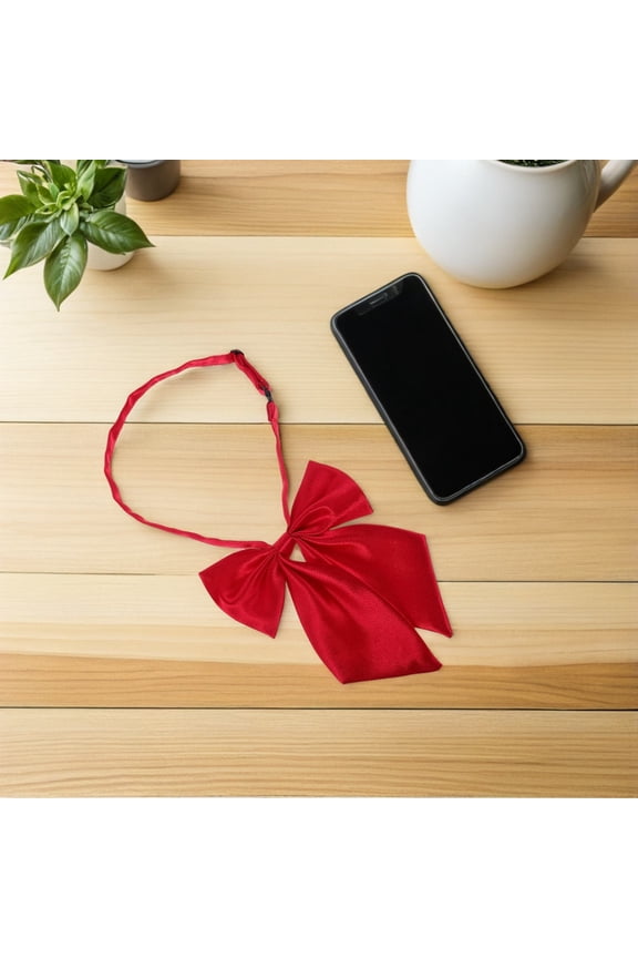 2Pcs Women's Neck Bows with Quick Release Closure, Multi-Color Bow Ties for Work, Office, and Professional Attire