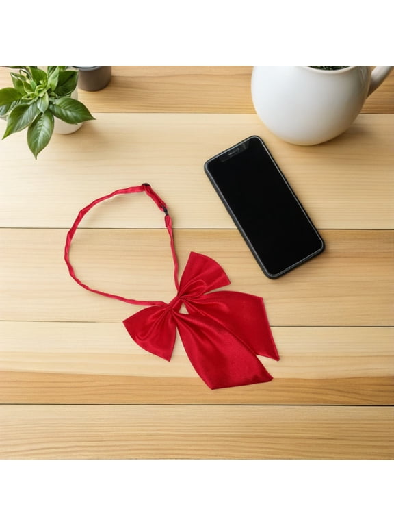 2Pcs Women's Neck Bows with Quick Release Closure, Multi-Color Bow Ties for Work, Office, and Professional Attire