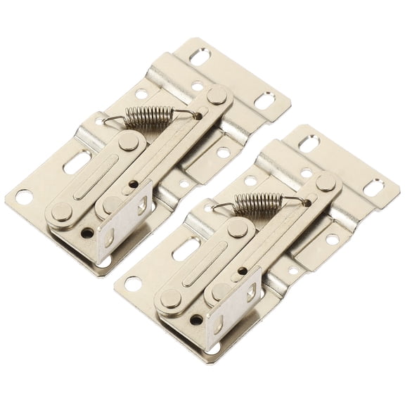 Milisten 2Pcs Plated Silver 45 Degree Pivot Cabinet Hinges Rust Proof Iron Material for Kitchen Sink Base
