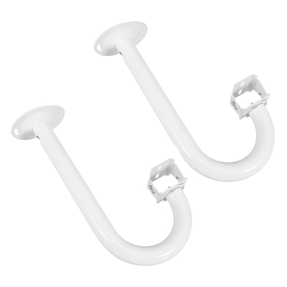 Milisten 2Pcs Quick Install White Security Camera Mounting Kit for Home Outdoor Surveillance