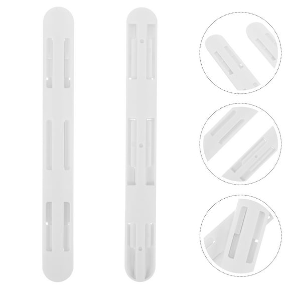 Milisten 2Pcs Rectangular Furniture Sliders for Bathroom Cabinet Storage Organization 10.4x1.2x0.4in