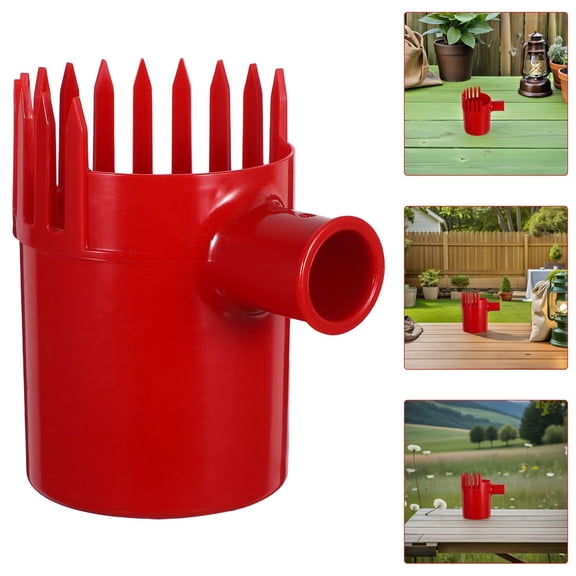 Milisten 2Pcs Lightweight Plastic Blueberry Picking Tool for Garden Use with Durable Red Handle