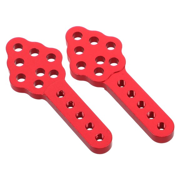 Milisten 2Pcs Red Metal Rc Car Shock Mount Bracket with Height and Angle Adjustment Features