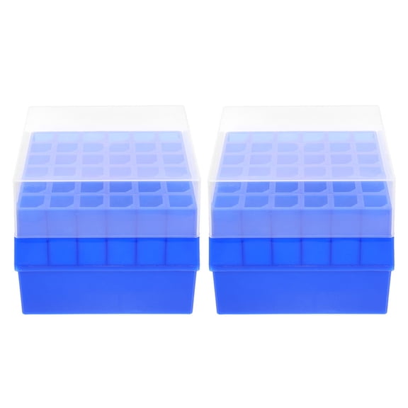 Milisten 2Pcs Sampling Tube Storage Box with Multiple Holes Durable Test Tube Organizer