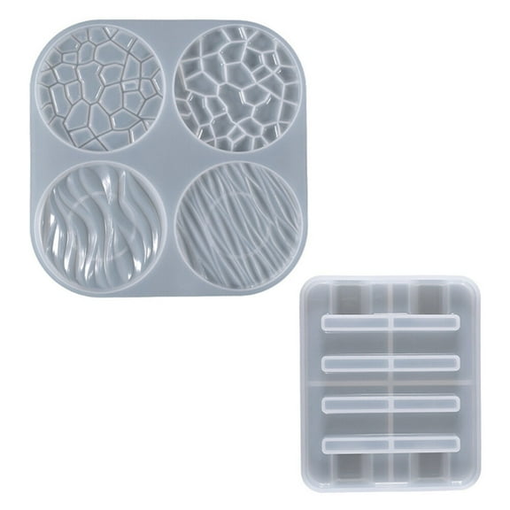 Milisten 2Pcs Silicone Molds Maker for DIY Craft Enthusiasts White Epoxy Resin Molding Tool