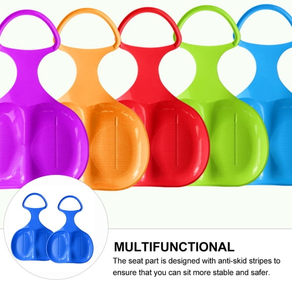 Milisten 2Pcs Ski Equipment for Kids HDPE Durable Compact Blue Winter Recreation