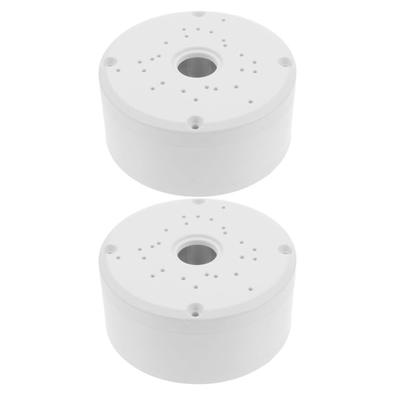 Milisten 2Pcs Outdoor Dome Camera Mount with Cable Concealment and Stylish Round Base