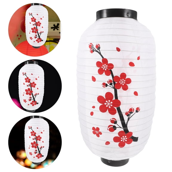 Milisten Authentic Izakaya Style Lanterns White Fabric for Home and Restaurant 2Pcs