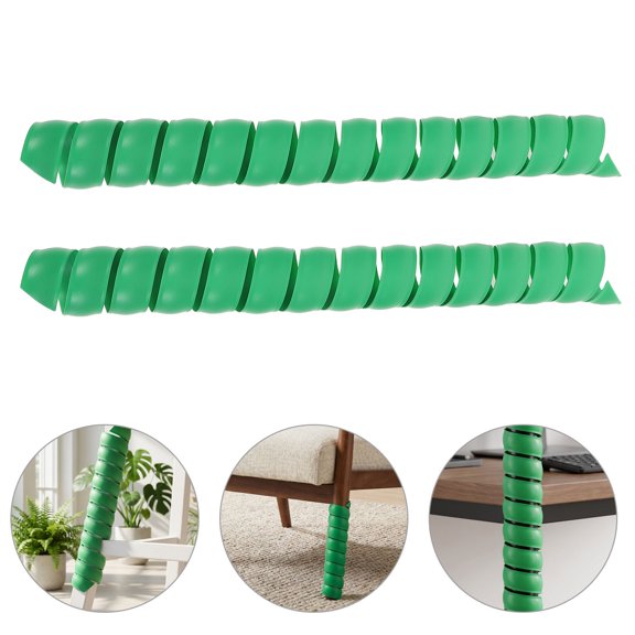 Milisten 2Pcs Tree Guard Wrap Plastic Tube Green Flexible Tree Protection for Plants and Saplings