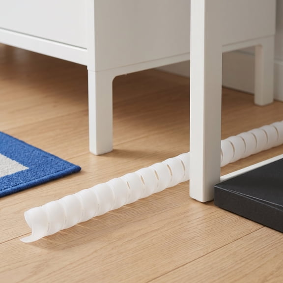 Milisten Spiral Tree Trunk Protector, White Plastic, Easy Installation, Cat Deterrent, 2Pcs