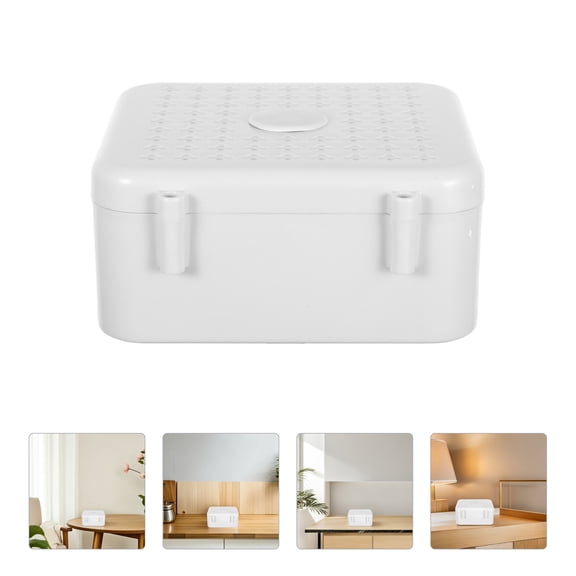 Milisten 2Pcs Universal Cable Junction Box with Compact Design for Camera Wire Storage White