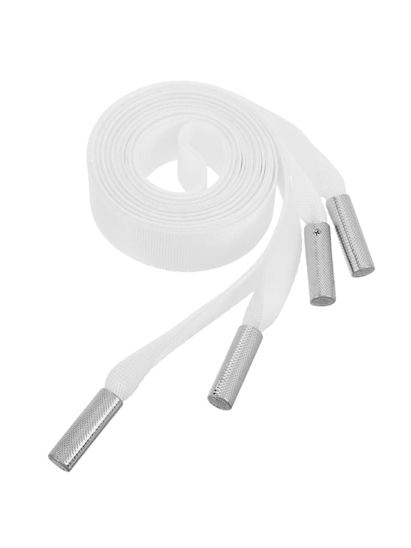 2-Pack White Drawstrings for Sweatpants and Hoodies, Soft Comfortable Waist Rope Replacement Accessory