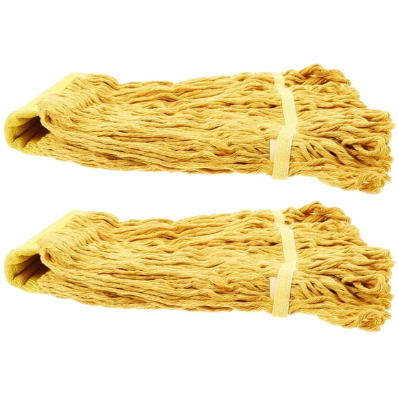 Milisten Cotton Polyester Mop Head, Reusable and Washable, for Home, 2Pcs