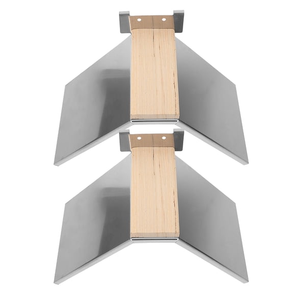 Milisten 2Pcs Stainless Steel Parrot Stand Roosting Holder Safe Stable Bird Perch