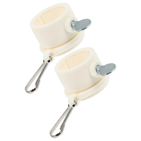 Milisten 2pcs Rotating Flagpole Clips Flag Pole Rings 360 Degree Flagpole Rings with Carabiner