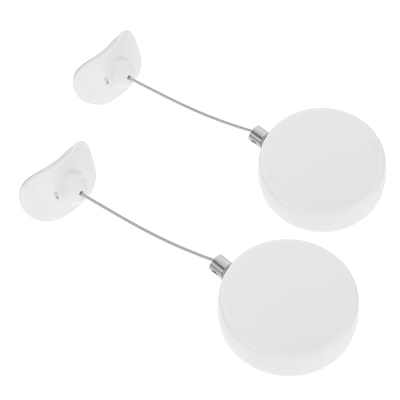 Milisten Security Steel Cable Lock, White ABS, Durable and Effortless, for Tools, 2Pcs
