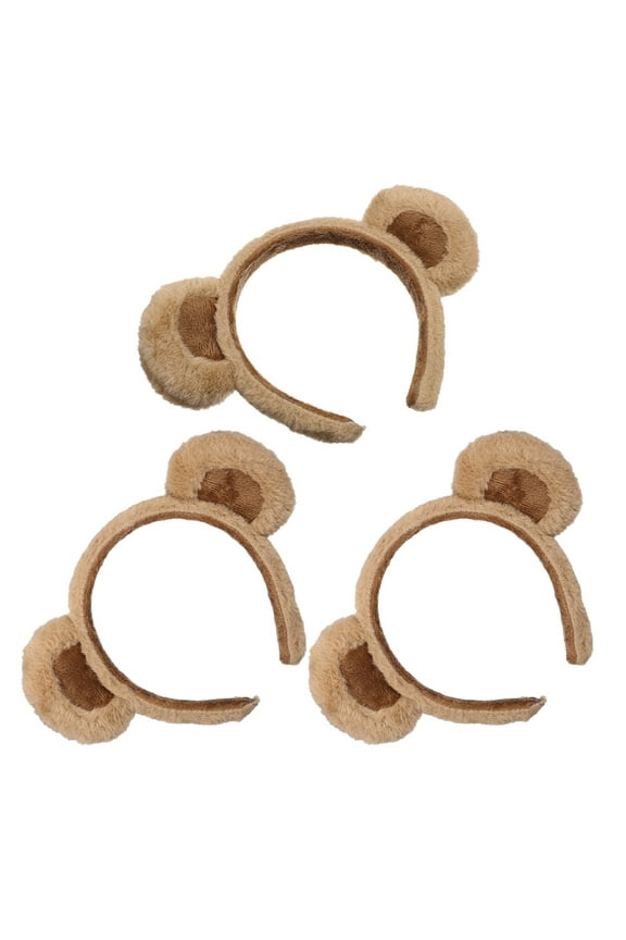 Bear Ears Headband Cloth All Ages Cosplay Prop Photo Prop 3Set 7.86X6.29X0.39in