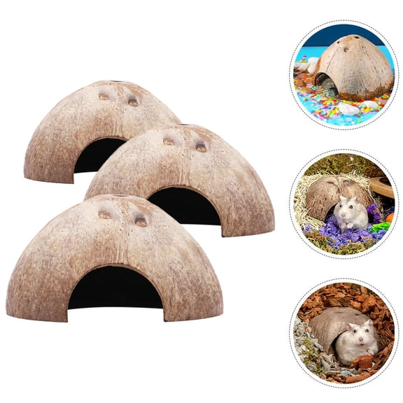 Milisten Hamster Hideout Cute For Indoor Use 3Pack 4.92X4.92X3.54In