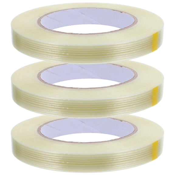 Milisten Fiberglass Cloth Tape Beige Strong Adhesive Heavy Duty Tape for Home Repair and Industrial Use 3 Pieces