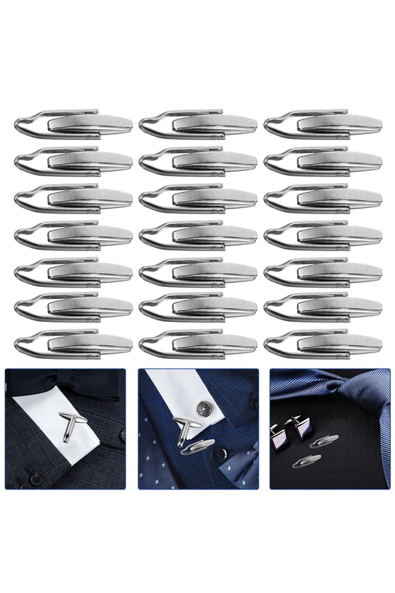 cuff link set Cufflinks Tuxedo Studs Simple Design Stainless Steel 30 Pcs Sturdy Wedding